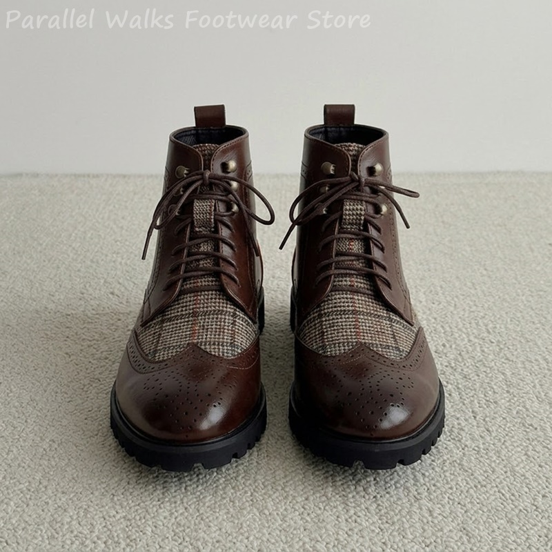 أحذية رجالية من التويد بنقشة م - مراجعة Men'S Shoes Smart وسعره