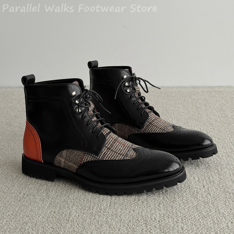 أحذية رجالية من التويد بنقشة م - مراجعة Men'S Shoes Smart وسعره