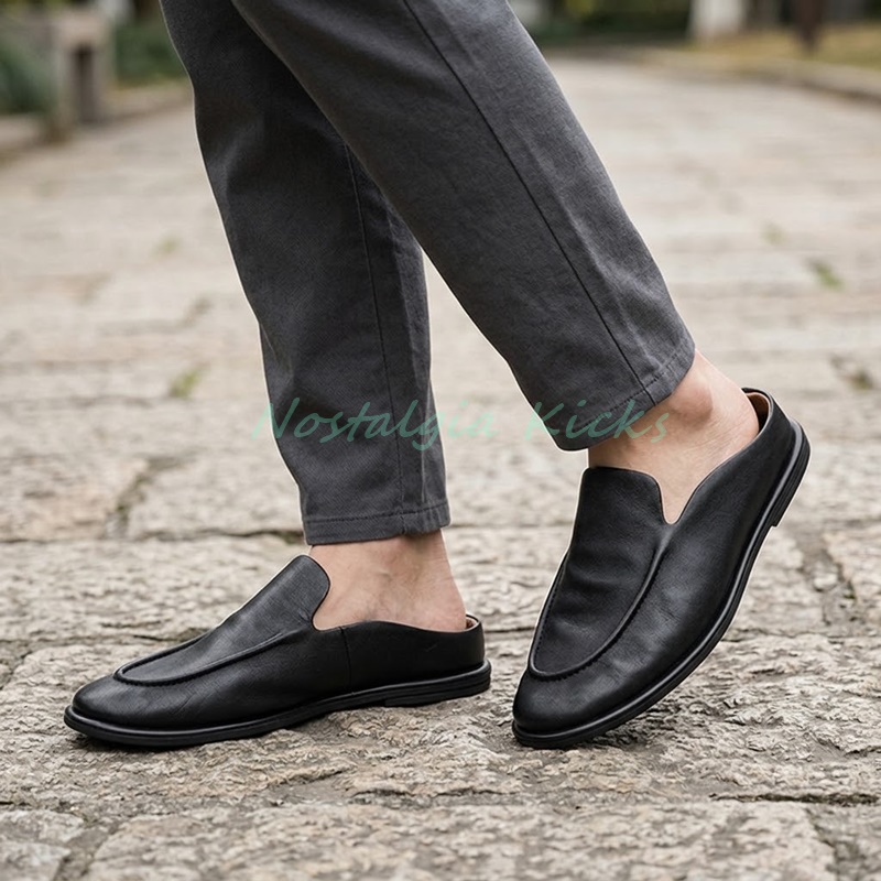 حذاء رجالي من الجلد بدون كعب،  - مراجعة Men'S Shoes Smart وسعره